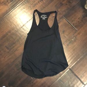 Simple black racerback tank